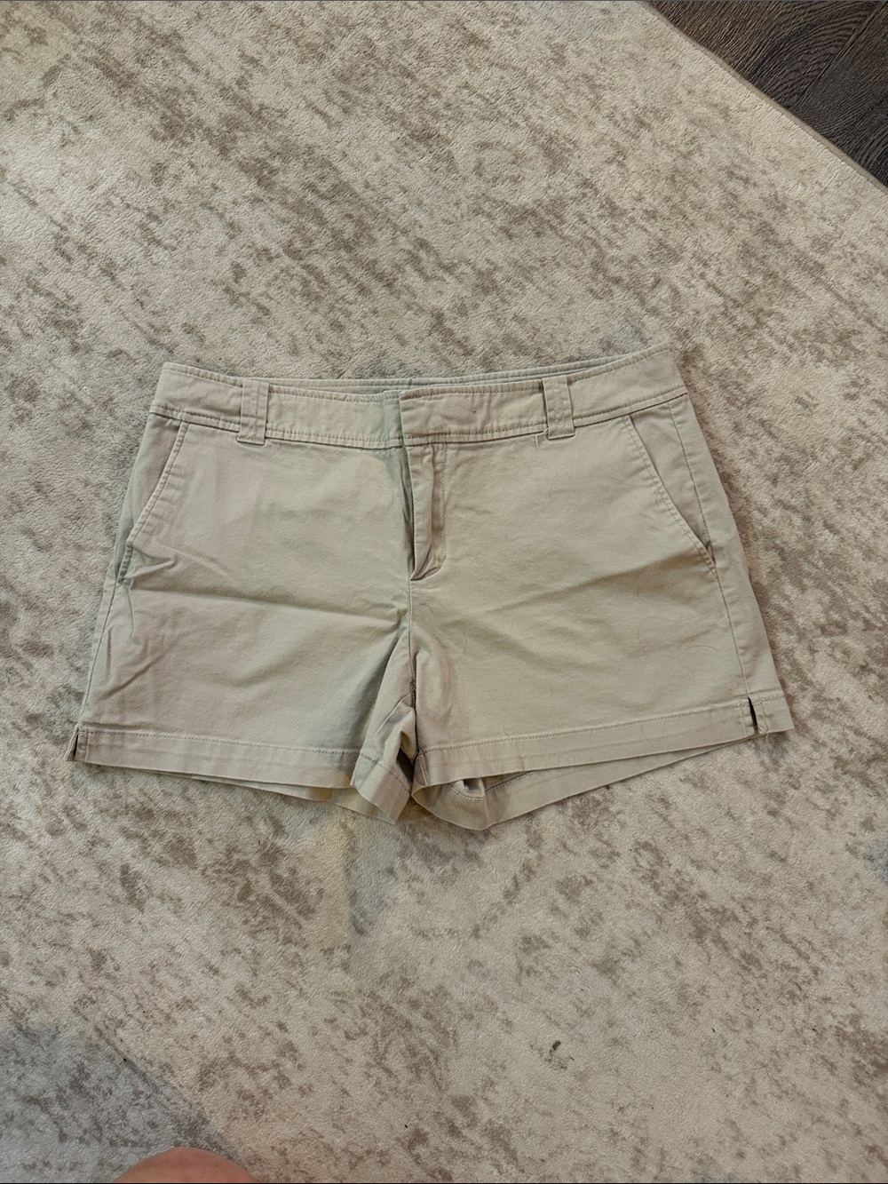 New York & Company Beige Khaki Bermuda Shorts
